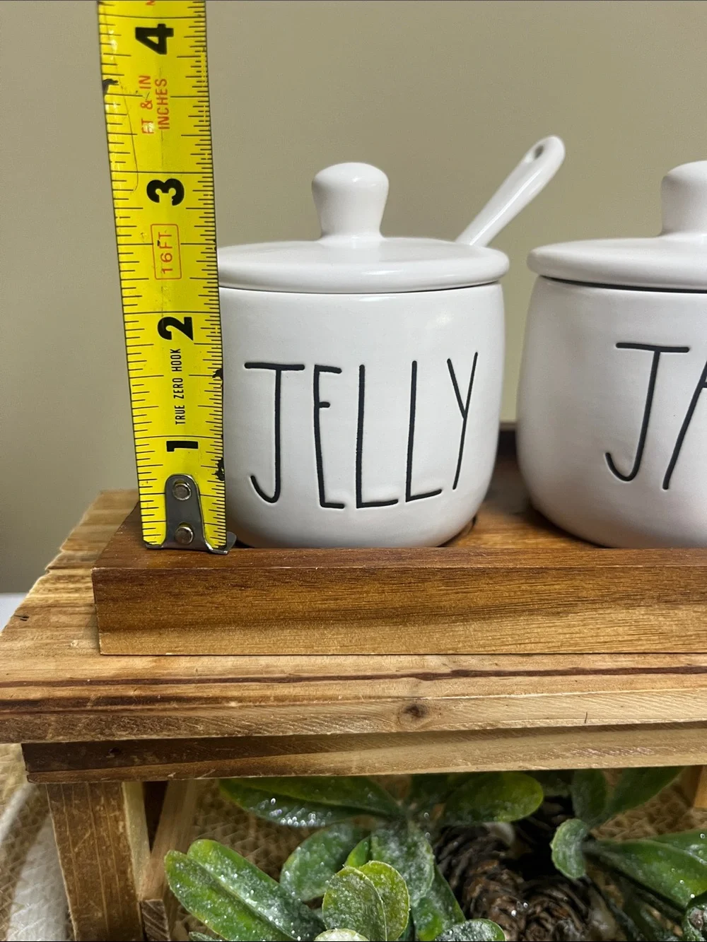 Rae Dunn Jam/Jelly Ceramic Jar Set